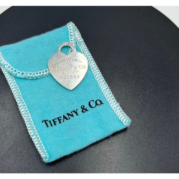 Authentic Tiffany & Co. Sterling Silver Please Return To Tiffany Heart Pendant - Picture 5 of 8